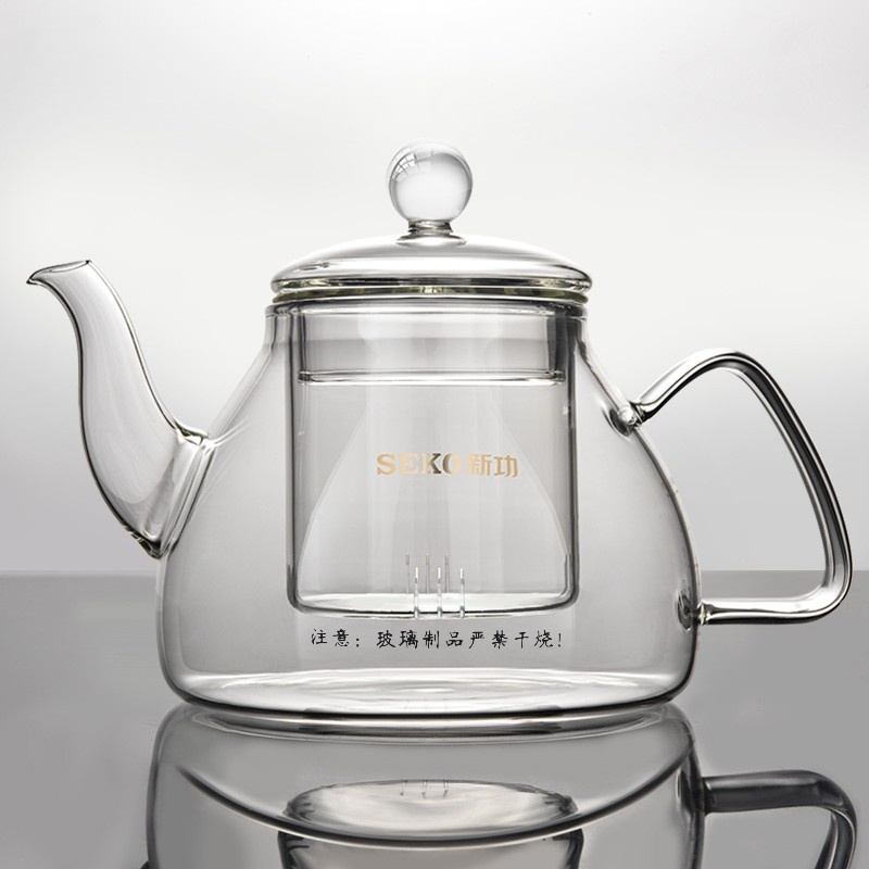 SEKO/新功 770煮茶壶高硼硅玻璃内置茶篮600ML泡茶煮茶两用电陶炉加热