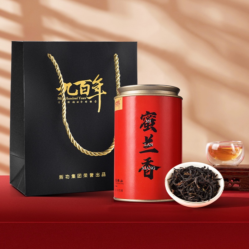 九百年茶业 潮州高山茶浓香型茶叶 传统礼罐蜜兰香100g