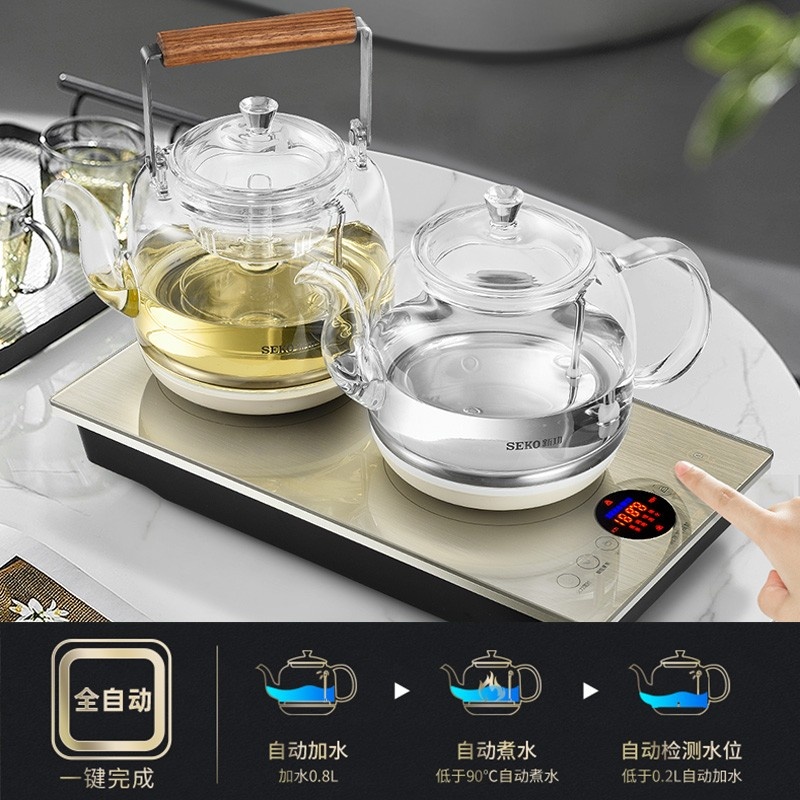 SEKO/新功 W10智能烧水煮茶器全自动壶内上水电热水壶电茶炉