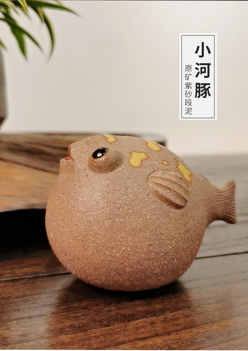 家飾品置物精品陶磁カンフー小坊主茶寵創意贈物茶器茶皿付属品3-