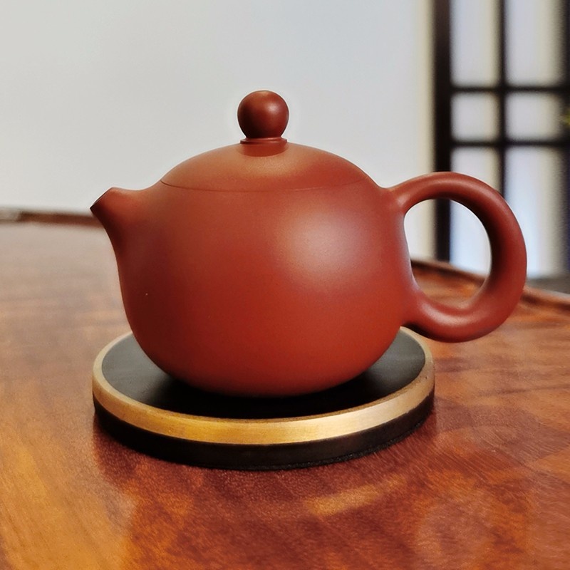 新功茶馆 小西施/朱泥（手拉壶）紫砂茶具小品紫单壶小茶壶手拉壶小容量西施壶