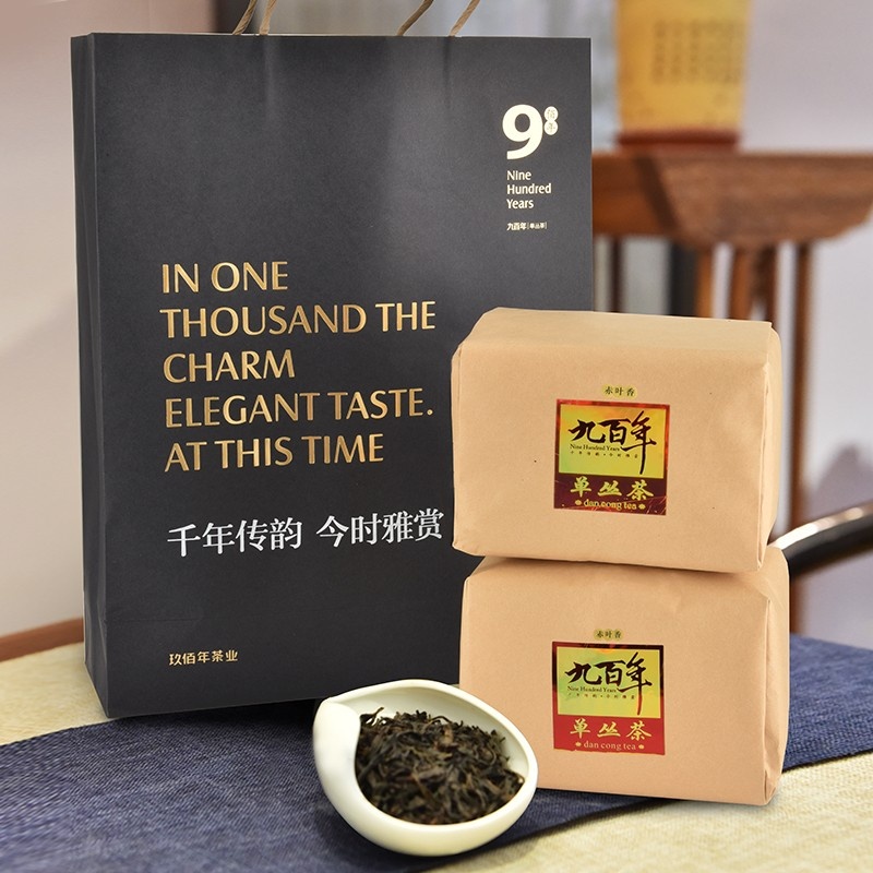 九百年茶业 浓香型凤凰单枞茶赤叶凤凰单丛茶潮州特产茶叶赤叶传统纸包 