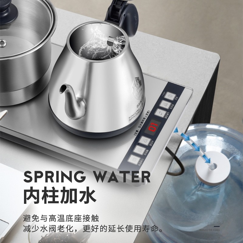 SEKO/新功 W26/W38全自动上水电热水壶底部涌泉加水电茶炉