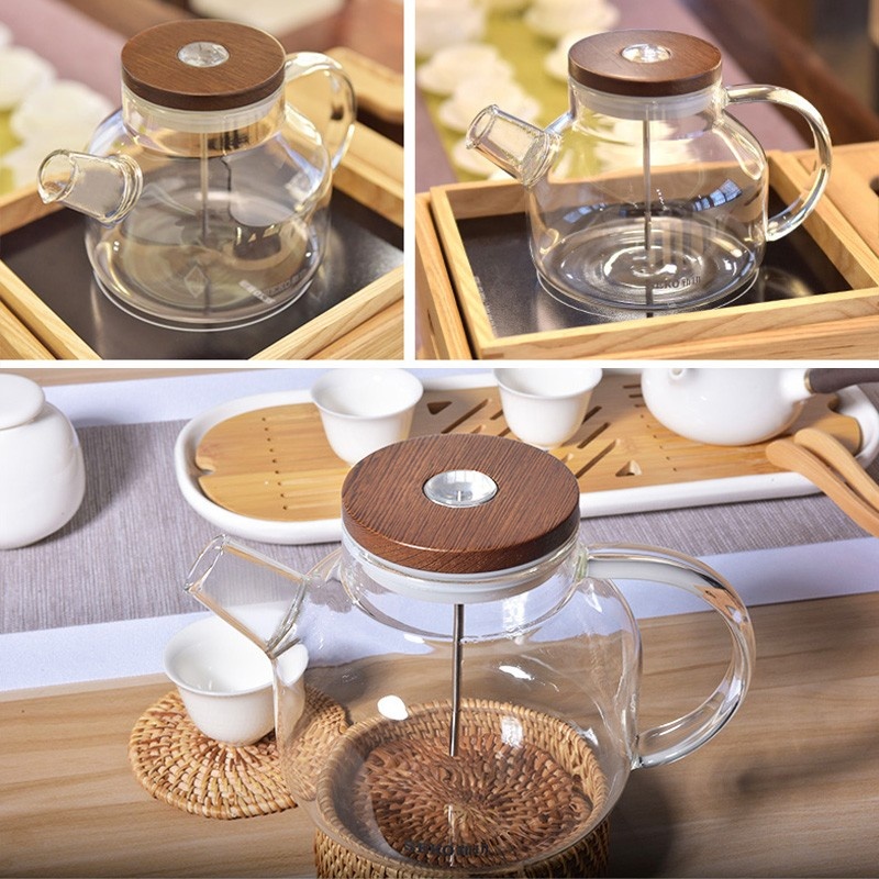 SEKO/新功758玻璃养生壶感应温度玻璃茶壶茶水过滤茶具电陶炉可用