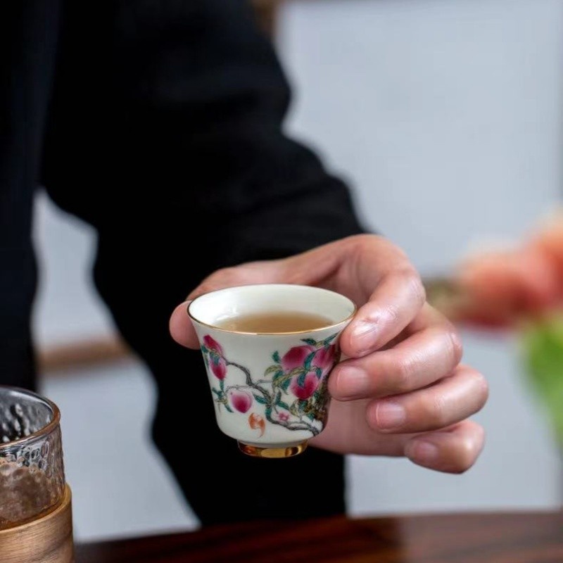 新功茶馆 旅行茶具泡茶杯中式一壶三杯便携户外露营泡茶器