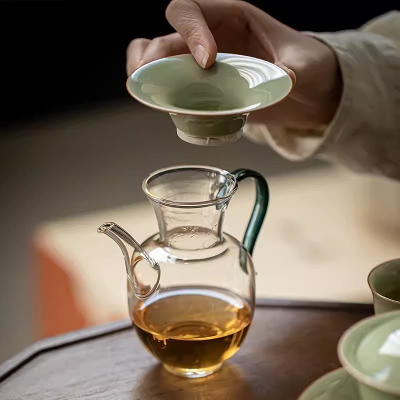 新功茶馆 秘色瓷怡然大套组越窑青瓷釉工夫茶具